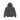 Stussy Basic Hoodie Pigment Dyed Black sweatshirt med hætte i vasket sort look og hvidt Stüssy logo trykt på venstre bryst