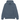 Stussy Smooth Stock Pigment Dyed Hoodie Navy sneakers set forfra med mørkeblåt bomuldsmateriale og hvidt logo printet på brystet