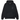 Stussy 8 Ball Hoodie Pigmeny Dyed Black sneakers er vist fra forsiden med den karakteristiske 8-ball grafik printet stort på ryggen i hvid farve