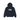 Stussy Tile Oval Hoodie Navy sneakers frontvisning af mørkeblå hættetrøje med grafisk Tile Oval logo tryk på brystet og justerbare snore