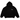 Fear of God Essentials Fleece Hoodie Black FW24 sneakers set forfra med sort hættetrøje, rund halsudskæring og hvidt Essentials logoprint på brystet