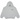 Fear of God Essentials Fleece Hoodie Light Heather Gray sneakers set forfra med hætte, klassisk logo på brystet og blødt gråt bomuldsmateriale