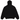 Fear of God Essentials Chest Logo Hoodie Jet Black/Jet Black sweatshirts set forfra med sort bomuldsmateriale og tonalt brystlogo