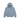 Stussy Basic Zip Hoodie Slate sneakers frontvisning med lynlås, hvidt Stussy-logo på brystet, hætte og ribstrikkede kanter