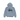 Stussy Basic Zip Hoodie Slate sneakers set fra forsiden med lynlås, hvidt logo på brystet og justerbar hætte i gråt bomuldsmateriale