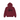 Stussy Basic Zip Hoodie Wine sneakers frontbillede med mørkerød bomuld, lynlås i fuld længde og klassisk hvidt Stussy-logo på brystet