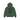 Stussy Stock Link Zip Hoodie Pigment Dyed Pine sneakers frontview med lynlås, hætte og synligt logoprint på brystet i en dyb grøn nuance