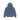 Stussy Wear Zip Hoodie Navy Pigment Dyed sneakers frontview i marineblå farve med hætte, lynlås i fuld længde og broderet Stüssy-logo på brystet