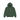Stussy Wear Zip Hoodie Pigment Dyed Pine sneakers frontview af den grønne hættetrøje med lynlås, Stussy-logo på brystet og justerbare snore
