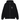 Stussy Swim Out Zip Hoodie Black sneakers frontbillede af sort lynlåshættetrøje med grafisk tryk på brystet og justerbar hætte med snore