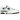 New Balance 550 Aime Leon Dore White Green sneakers i vinkelret visning med hvid overdel i læder, grønne detaljer og klassisk snøring
