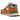 New Balance 998 MiUSA Teddy Santis Orange Royal sneakers i vinklet profil med orange ruskind, blå detaljer og hvid mellemsål