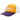 Corteiz Alcatraz Trucker Hat Yellow/Purple sneakers set fra fronten med gul forside, lilla net bagtil og broderet logo på frontpanelet