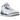 Jordan 3 Retro True Blue sneakers i en klassisk sideprofil med hvid læderoverdel, blå detaljer og det ikoniske elefantmønster.