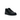 Nike Air Force 1 Black sneakers vist i en klassisk sideprofil med helt sort læderoverdel, sorte snørebånd og matchende sort sål.