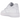 Nike Air Force 1 White sneakers i klassisk sidoprofil med en ren hvid læderoverdel, matchende hvid sål og synlige syninger for et stilrent look.