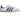 Adidas Samba OG Cloud White Blue Gum sneakers i sideprofil med hvid læderoverdel, blå detaljer og klassisk gummisål