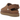 UGG Goldenstar Villa Clog Chestnut sneakers i en stilfuld sideprofil med ruskindsoverdel, rem og synlige hvide syninger
