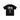 Stussy Tee World Tour Black sneakers frontvisning af sort t-shirt med hvid grafik og tekst på brystet i blødt bomuldsmateriale
