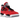 Jordan 4 Retro Toro Bravo sneakers i en vinkel med rød nubuck overdel, svævende Air enhed, sorte detaljer og klassisk snøring