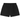 Fear of God Essentials Fleece Soccer Short Black sneakers sideprofil med sort fleece materiale og hvidt logo