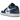 Air Jordan 1 Low True Blue sneakers i en klassisk sideprofil med hvid og blå læder-upper, grå detaljer og snørebånd.