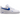 Nike Air Force 1 Low '07 Carbon Fiber Swoosh White Game Royal sneakers i sideprofil med hvid læderoverdel og blå kulfiberswoosh