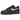 Nike Air Force 1 Low Black Grey sneakers i sideprofil med sort læderoverdel, grå detaljer og klassisk mellemsål