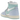 Jordan 1 High Method of Make Hydrogen Blue sneakers i sideprofil med lyseblåt læder og udstyret med hvide snørebånd og sål.
