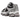 New Balance Abzorb 2000 Silver Metallic-Faded Black sneakers i sideprofil med sølvfarvet mesh og sorte detaljer samt chunky sål