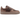 Nike Air Force 1 '07 LV8 Mink Brown Dark Hazel sneakers i vinkelret visning med brun læderoverdel og matchende sål
