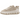 UGG CapTrail Low Light Beige sneakers i sideprofil med lysebeige overdel, brune snørebånd og kraftig gummisål
