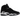 Jordan 8 Retro Chrome sneakers i en vinkel med sort nubuck overdel, ikoniske crossover stropper og metaldetaljer ved hælen