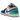 Jordan 1 Low Rare Air sneakers i et klassisk sideprofil med hvidt læder, sorte overlejringer og rød detalje på swoosh.