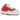 Maison Mihara Yasuhiro Hank OG Sole Canvas Low Red sneakers i sideprofil med rød canvas upper og karakteristisk smeltet hvid sål