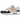 Nike Air Max 1 Olympic sneakers i vinkelret visning med hvid overdel, røde detaljer og blå svaj samt synlig luftenhed i sålen