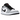 Air Jordan 1 Low Smoke Grey sneakers i en klassisk vinklet profilvisning med grå ruskindspaneler, sort Swoosh og hvide snørebånd.