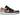 Air Jordan 1 Low Crimson Tint sneakers i sideprofil med sort læderoverdel, lyserøde detaljer ved hælen og en hvid mellemsål.