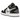 Air Jordan 1 Low Black White Grey sneakers i profil med sorte overlays, gråt swoosh og hvid læderbase med klassisk gummisål