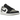 Air Jordan 1 Low Shadow Toe sneakers i profilvisning med grå og sort læderoverdel, hvid mellemsål og klassisk Jumpman-logo på pløsen