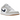 Air Jordan 1 Low Midnight Navy Neutral Grey sneakers i profil med mørkeblå detaljer, grå swoosh og klassisk læderoverdel med hvid mellemsål