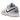 Air Jordan 1 Low Midnight Navy Neutral Grey sneakers i en vinklet profil med hvid læderbase, navy detaljer og den ikoniske grå swoosh-logo