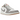 Air Jordan 1 Low Sail College Grey Rattan sneakers set fra siden med beige læderoverdel, grå detaljer, hvid mellemsål og klassisk Jumpman-logo