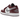 Air Jordan 1 Low White Bordeaux sneakers i sideprofil med hvid læderbase, bordeauxrøde stafferinger og ikonisk Wings-logo på hælen