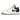 Air Jordan 1 Low White Black sneakers i en klassisk vinklet profil med hvidt læder, sorte overlays og et ikonisk Jordan-logo