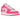 Air Jordan 1 Low Valentine's Day sneakers i profil med rød og pink farvekombination, hvid mellemsål og broderet hjerte-detalje ved hælen.