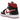 Air Jordan 1 Mid Gym Red Black White sneakers sideprofil med ikonisk rød og sort farvekombination, hvide detaljer og holdbar gummisål