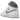 Air Jordan 1 Mid Neutral Grey sneakers i en klassisk vinklet profil med hvide læderdetaljer, grå swoosh og holdbar gummisål