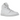 Air Jordan 1 Mid Triple White sneakers vist fra siden, udført i helt hvidt læder med perforeret tåboks, klassisk Swoosh-logo og hvid gummisål.