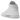 Air Jordan 1 Mid Triple White sneakers i sideprofil med klassisk højanklet silhuet, perforeret tåboks og gennemgående hvidt læderdesign.